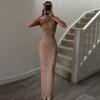 2026 European and American style autumn and winter new Spice Girl slim fashion trend hip wrap personalized design dress women
