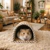 Breathable Pet Cave Nest Wear Resistant Hamster Rest Shelter Hamster Cool Nest  Cage Accessory