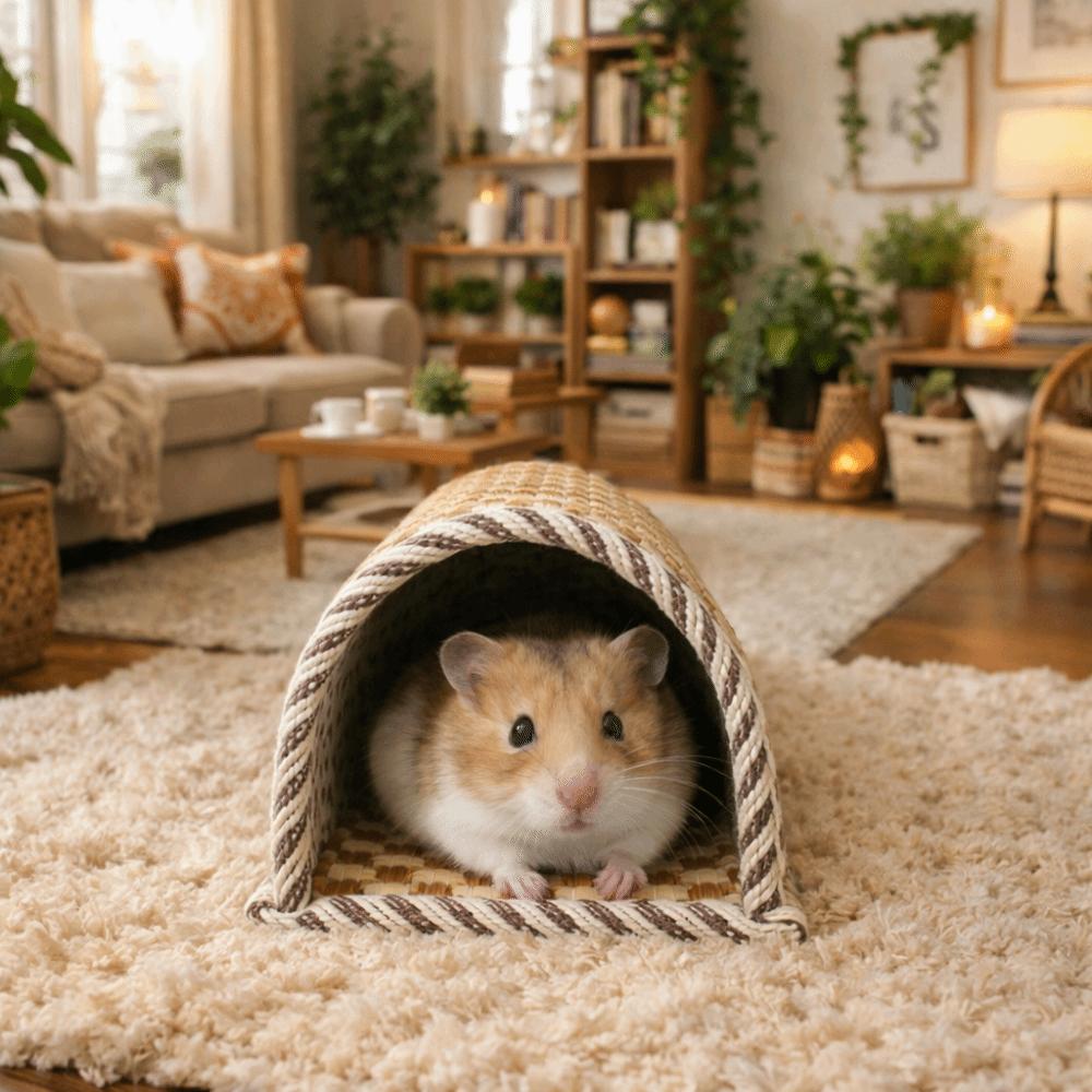 Breathable Pet Cave Nest Wear Resistant Hamster Rest Shelter Hamster Cool Nest  Cage Accessory