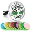 1pc Refillable Car Air Freshener Smell Perfume Diffuser Clip Auto Vent Essential Oil Stainless Steel Locket Interior Accessories