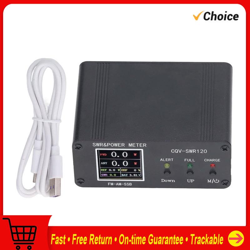 SWR Frequency Meter SWR Meter SWR Tester SWR Power Meter 120W Digital Display Standing Meter Frequency Tester for FM AM SSB