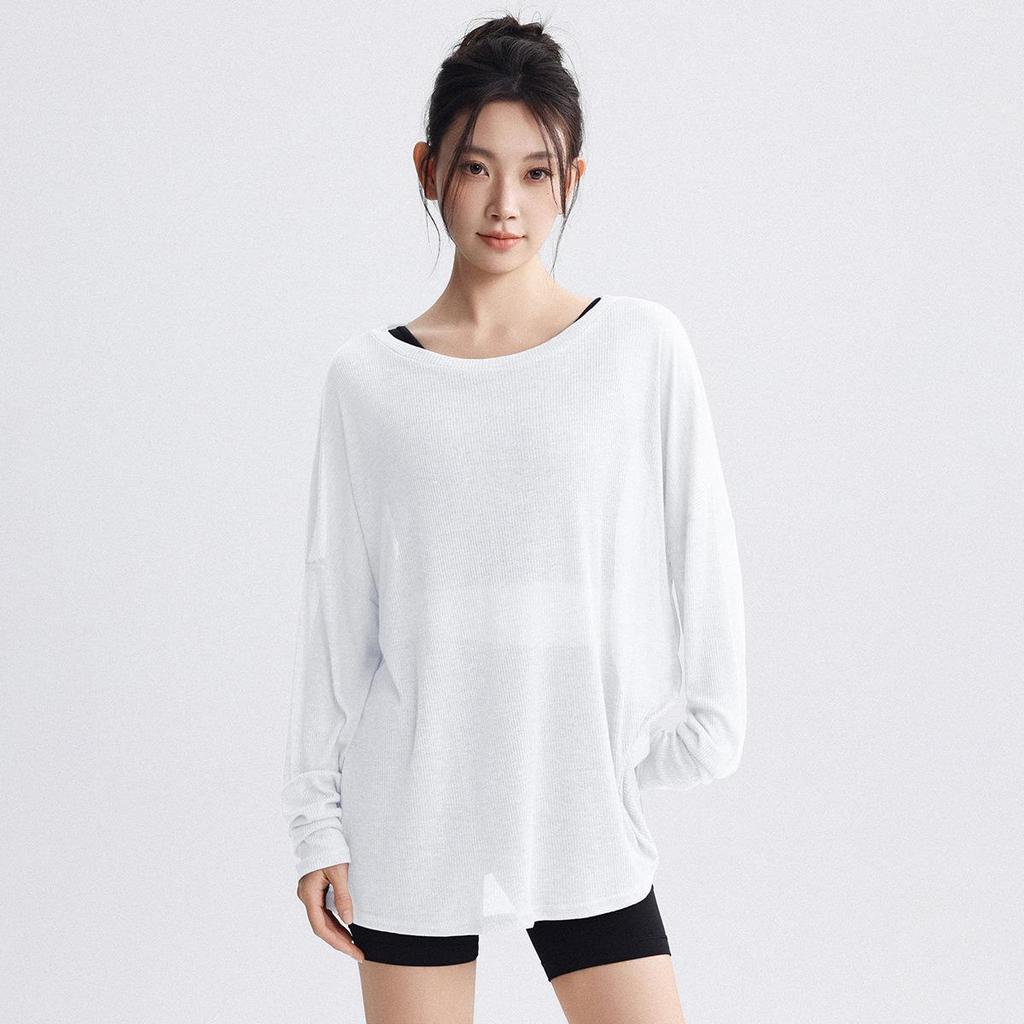 Women's Breathable Loose Long Sleeve Yoga & Running Top Plus Size