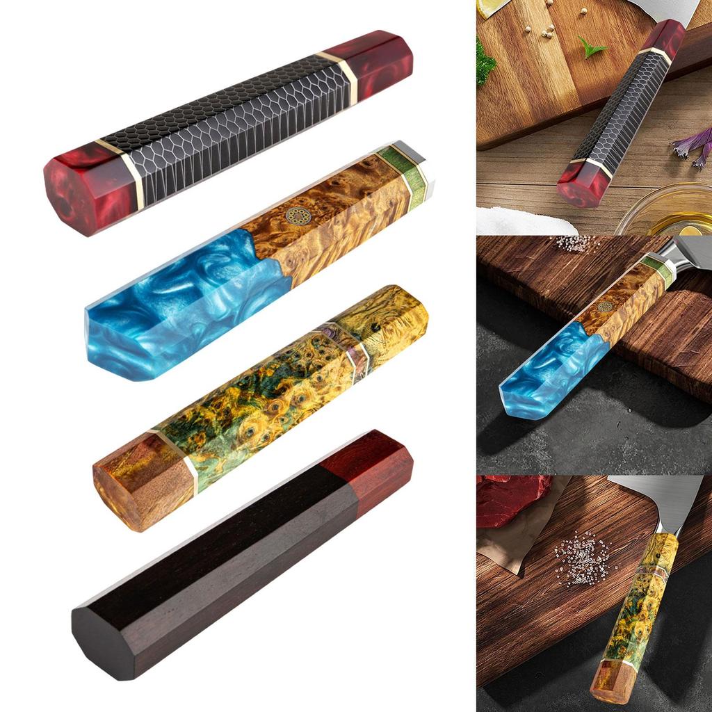 Uchwyt noża kuchennego Wygodny chwyt Żywica Akcesoria Ośmiokątny