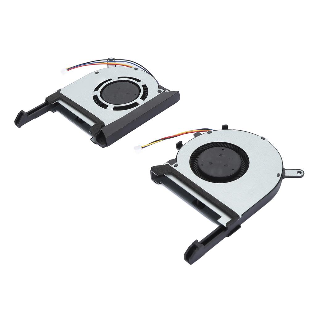 2pcs Laptop CPU GPU Cooling Fan 4 Pin Silent Efficient Replacement Laptop Cooling Fan for TUF