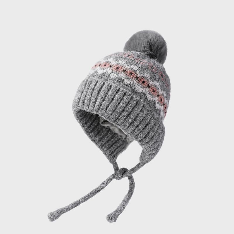 

Винтажная бархатная вязаная шапка женская шерстяная шапка серый