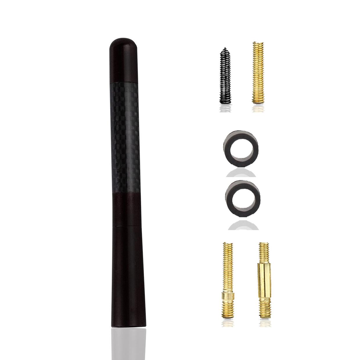 

12cm High Quality Momo 4.7inch Black Carbon Fiber Car Roof AM/FM Radio Aerial Decorative Antenna Harley Motorcycle Antenna Mast чорний
