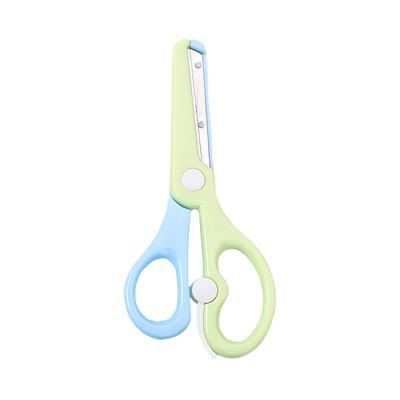 Child-Safe Scissors with Elasticated Rounded Tips To Prevent Finger Pinching