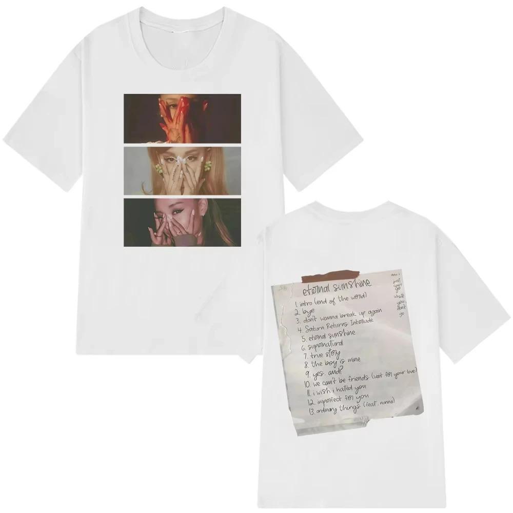 Ariana Grande Eternal Sunshine Inspired Album Vintage Tees Men's Women's Fashion T Shirt Summer Cotton Aesthetic Trendy T-shirts
