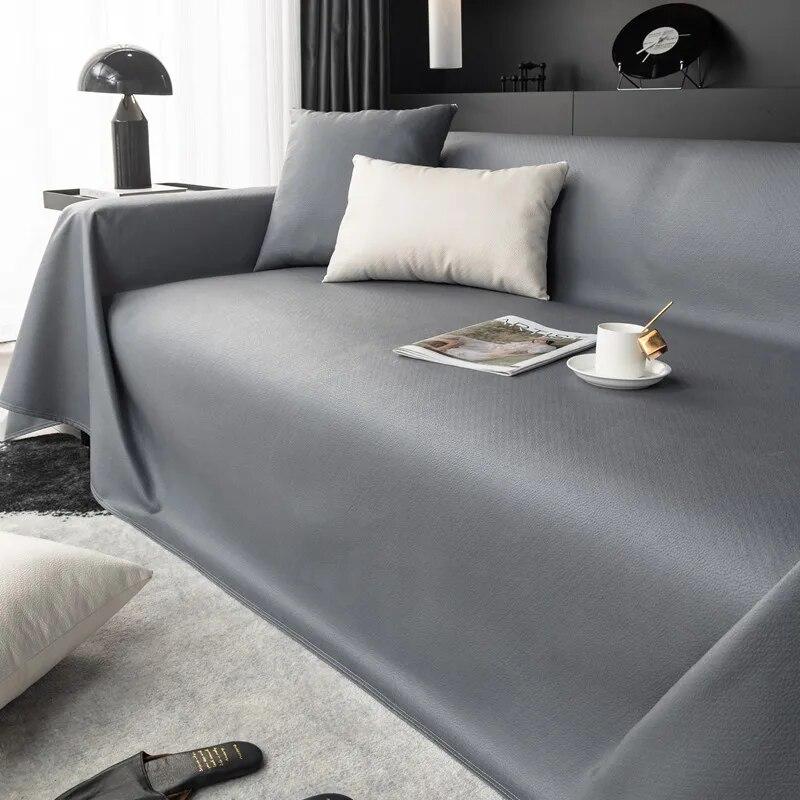 

Водонепроницаемое полотенце для дивана с рисунком из коровьей кожи, нескользящая ткань, полотенце для дивана для гостиной, однотонный детский коврик для дивана, протектор 90x90cm 1pcs