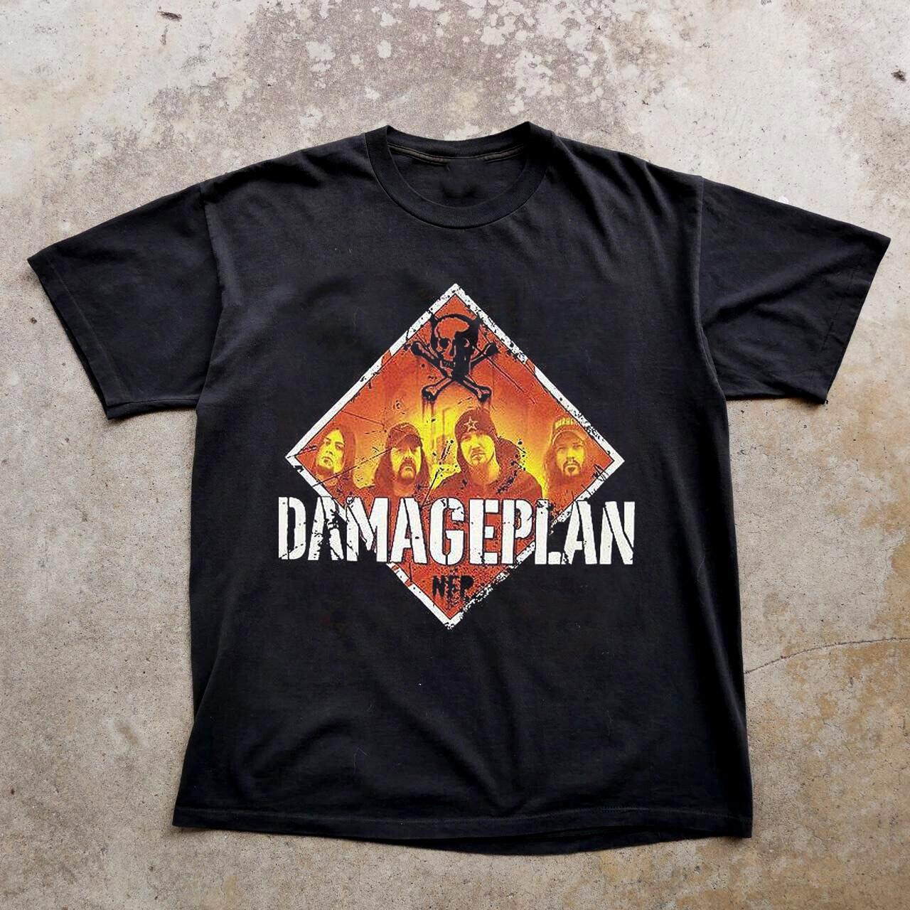 NEW Damageplan Band Short Sleeve Gift For Fan Black All Size Shirt S