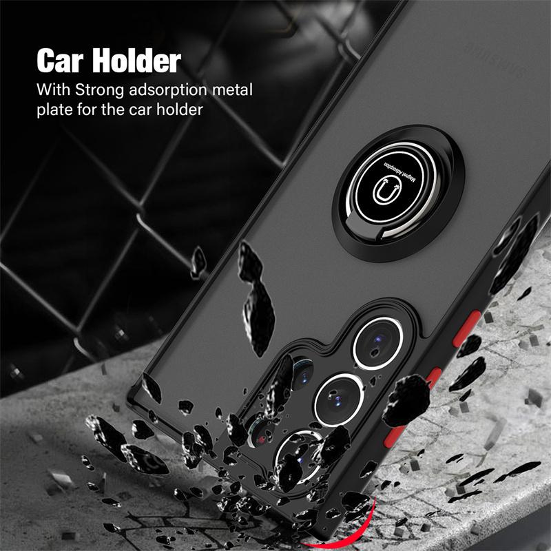 Magnetic Case For Samsung Galaxy S25 S24 S23 S21 S20 Ultra FE Ring Holder Funda For Samsung S24 S22 Note 10 Plus 20 Ultra Cover