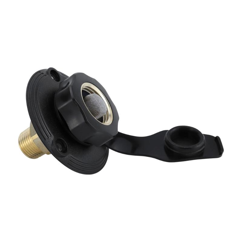 Flange Motorhomes Water Connection Inlet 3/4NH Female to 1/2 NPT Male with Check Valves Suitable for Campers Trailer