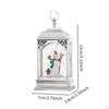 Christmas Snow Globe Lighted Lantern Xmas Present Decoration for Office Indoor