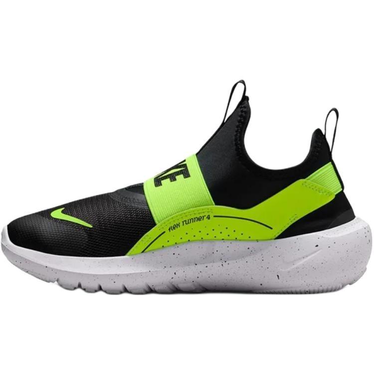 (GS) Nike Flex Runner 4  Black Volt White  Kids  IF2893-003 EU 38