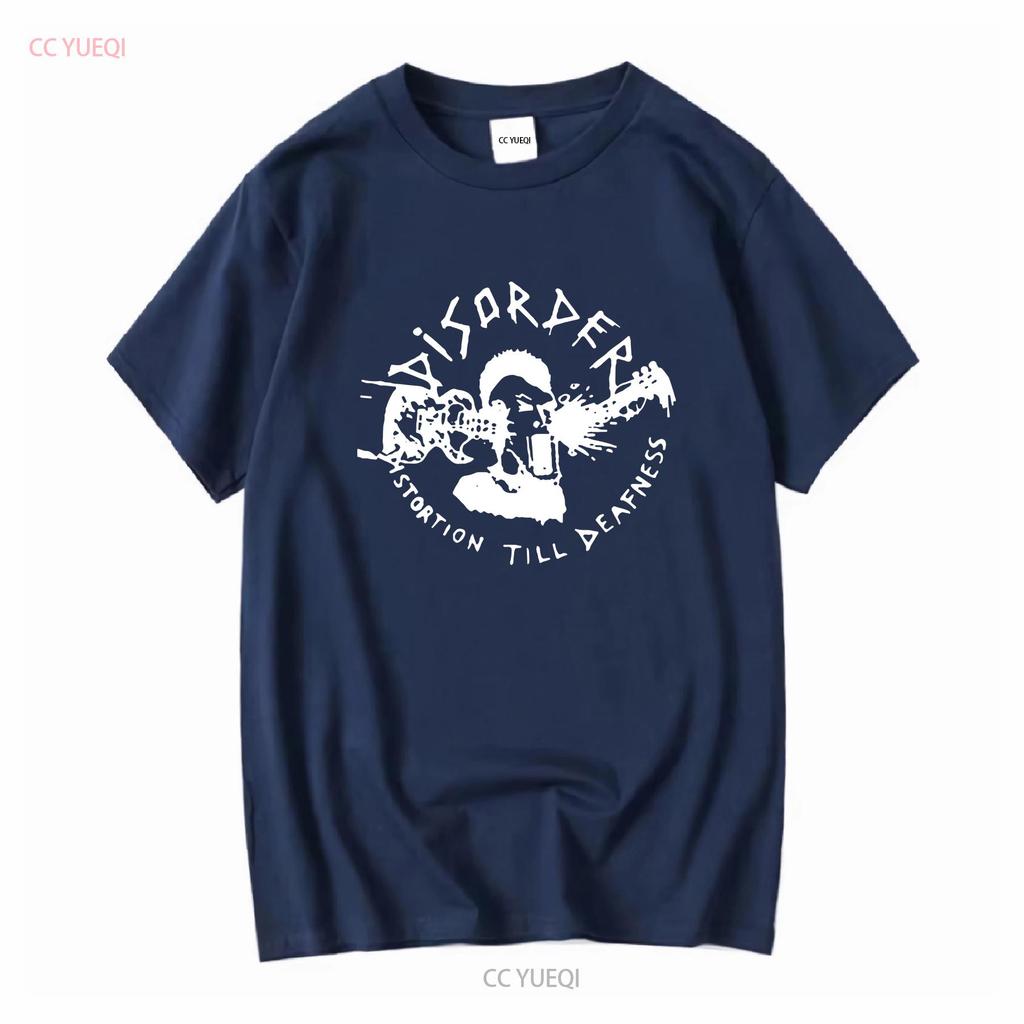 Disorder Thrash Hardcore Punk Rock Band T Shirt Long or Short Sleeves Vintage Washed Comfortable Top For Everyday Wear