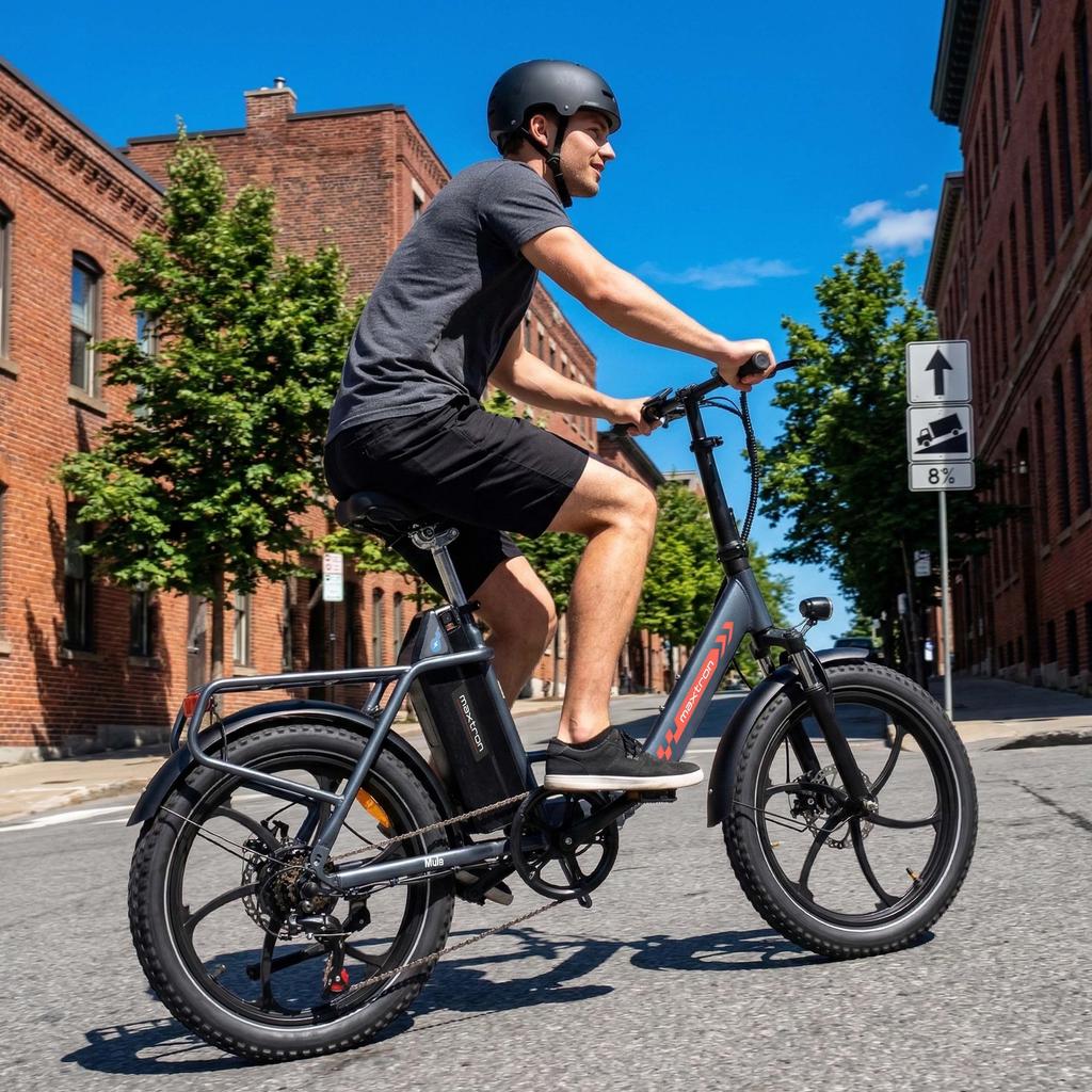 MAXTRON Mule 48V 20Ah Faltbares Lasten-Elektrofahrrad, mit 20-Zoll-Reifen und einem 350W-Motor, mit einer maximalen Reichweite von bis zu 70 km.