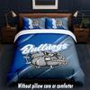 Canterbury-Bankstown Bulldogs Design Bed Bedding Set 1 Duvet Cover + 2 Pillowcases Soft Breathable Household Bed Linens