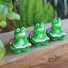 Pack of 3 Small Frogs Statues Ornaments for Indoor and Outdoor Use as Pot Lifters and Decorative Planter Risers Feet