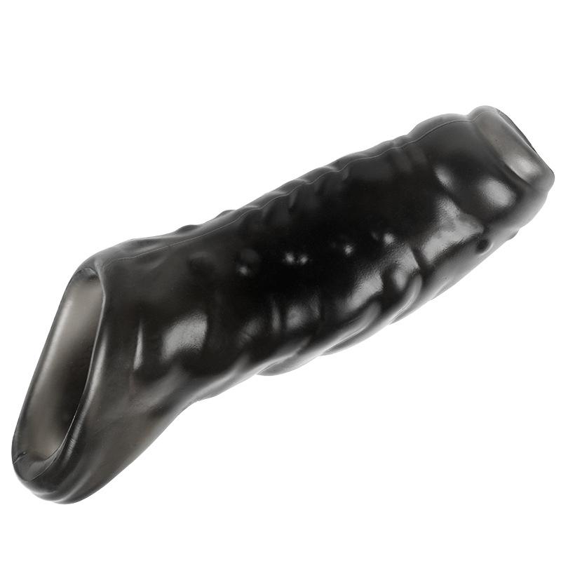 Sexspielzeug für Männer Silikon Penis Hülle Ejakulationsverzögerung Vergrößerung Langlebiger Analplug Stimulator Vagina Kein Vibrator für Frauen