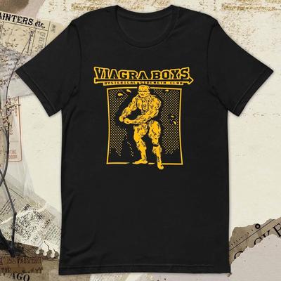 Rare! Viagra Boys Band Cotton Black Shirt Unisex Concert S To 5XL LO156 Unisex T-Shirt