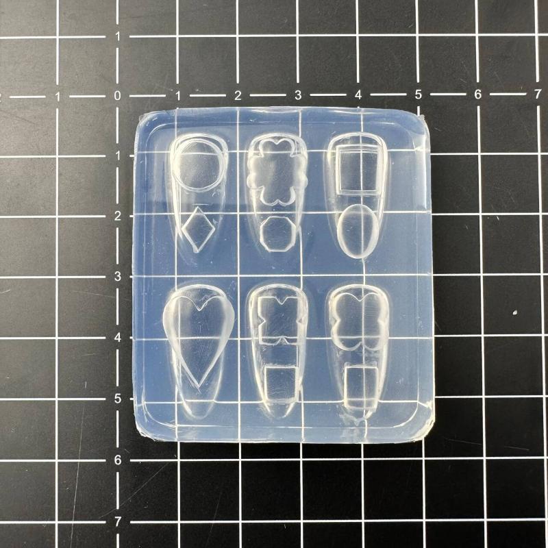 

1 шт. кружевной бант клубника 3D силиконовая форма DIY декор для ногтей мультяшный кролик цветок прозрачная форма инструмент для дизайна маникюра