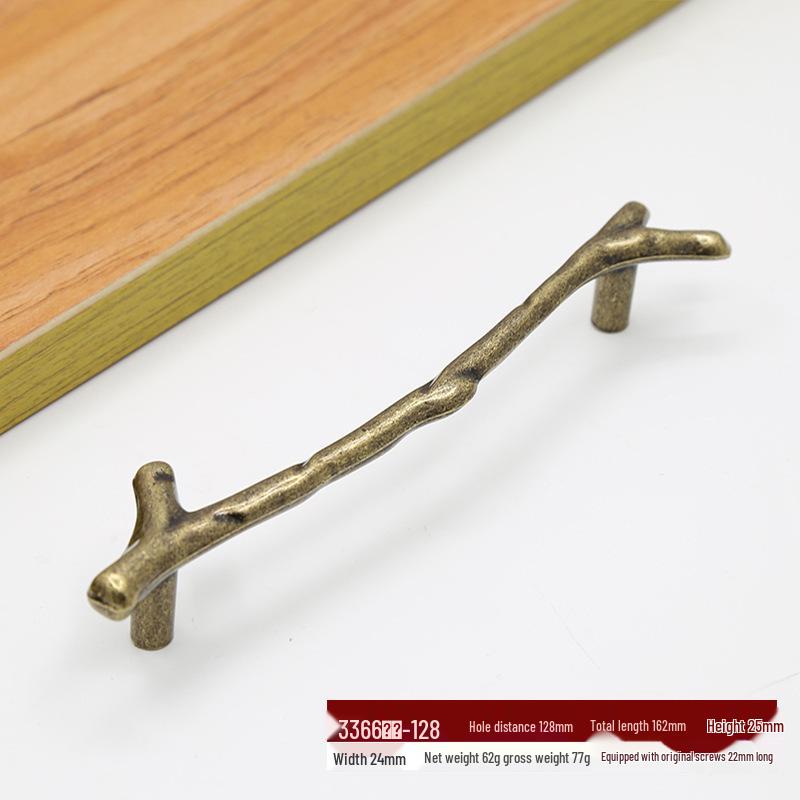 Antique Bronze Minimalist Drawer and Cabinet Handle