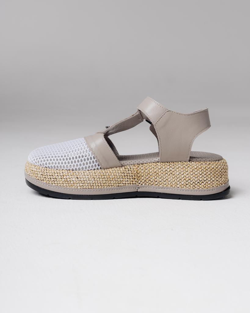 Босоножки с сеткой на платформе Krula 140160 36 визон кожа