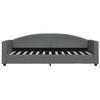 VidaXL Lit de repos gris foncé 80x200 cm tissu 354107