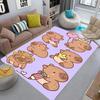 Tapis Capybara Adorable Moments Paillasson Décoration de Maison Tapis de Bain Mode Coussin pour Chaise de Bureau