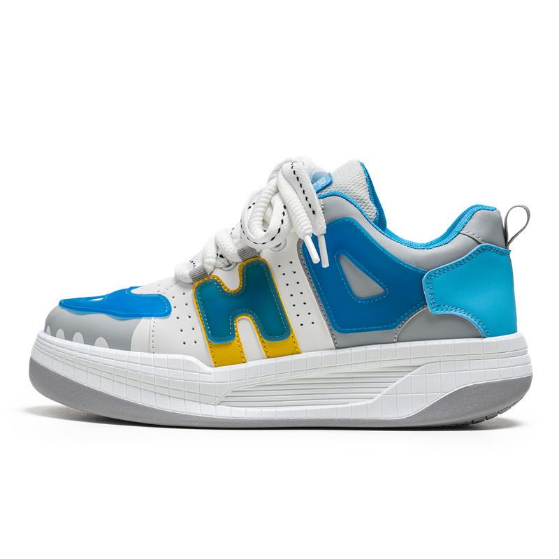 

Контрастные цвета мужская обувь весна и осень новые дышащие туфли на платформе модные молодежные модные нишевые индивидуальные спортивные и развлекательные туфли для сноуборда 44