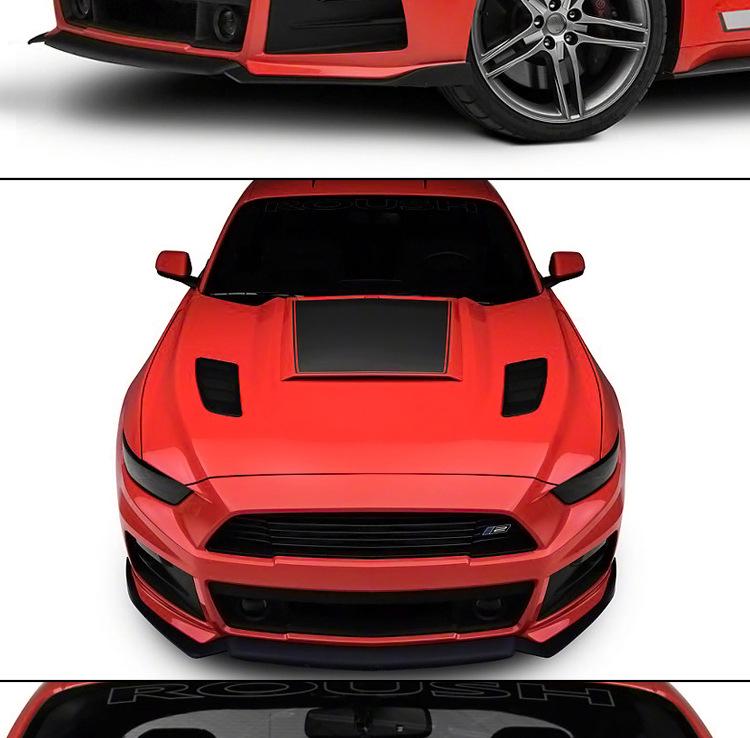 Carbon Fiber Hood Panel for 15-17 Ford Mustang Roush Modification
