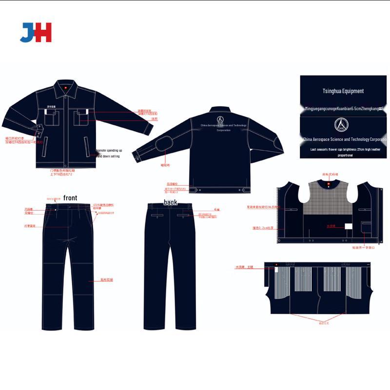 Jihua Double-Layer Acid & Alkali Resistant Workwear Set