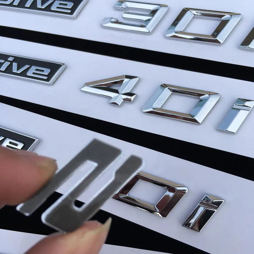 3D XDrive 20d 35i 28d 30d 35d 30i 20i 48d 50d Letter Logo Car Rear Trunk Badge Emblem Decal Sticker For BMW X1 X2 X3 X4 X5 X6 X7