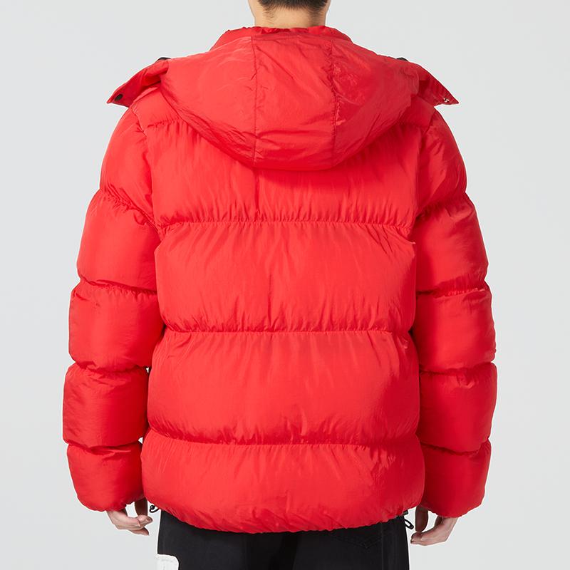 Jordan Classic Logo Hooded Windbreaker Cotton Jacket Men Outerwear Red DQ8105-612