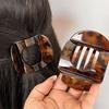Korean Retro Tortoiseshell Non-Slip Hair Claw Clip for Elegant Half-Up Styles