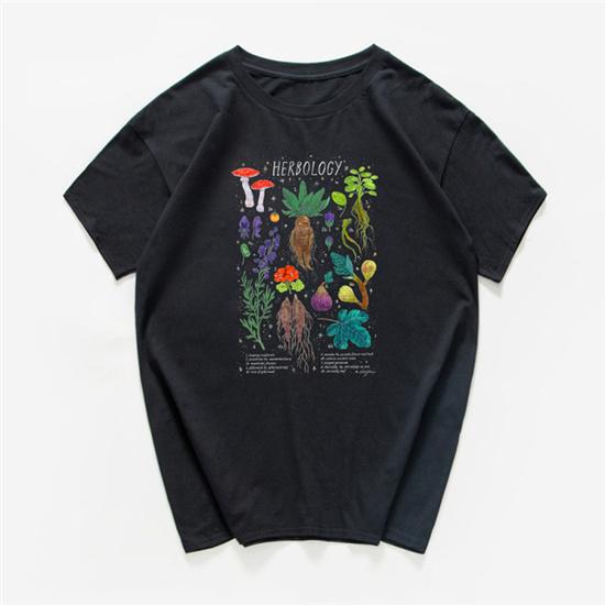 

Летняя женская милая ретро кавайная уличная модная футболка с аниме Harajuku Y2k S чёрный