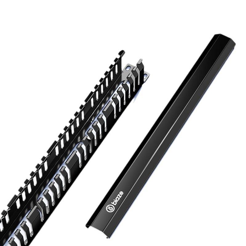 Biaz 24-Gear 48-Port 19-Inch 1U Engineering-Grade Metal Cable Management Rack