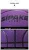 Black and White Suede Leather Basketball, Size 6/7, Non-slip & Sweat-absorbing for Indoor/Outdoor Use