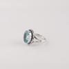 Himmelblauer Topas Edelstein Sterling Silber Schmuck Handgefertigt Damenring Geschenk für Mutter RR-84-14
