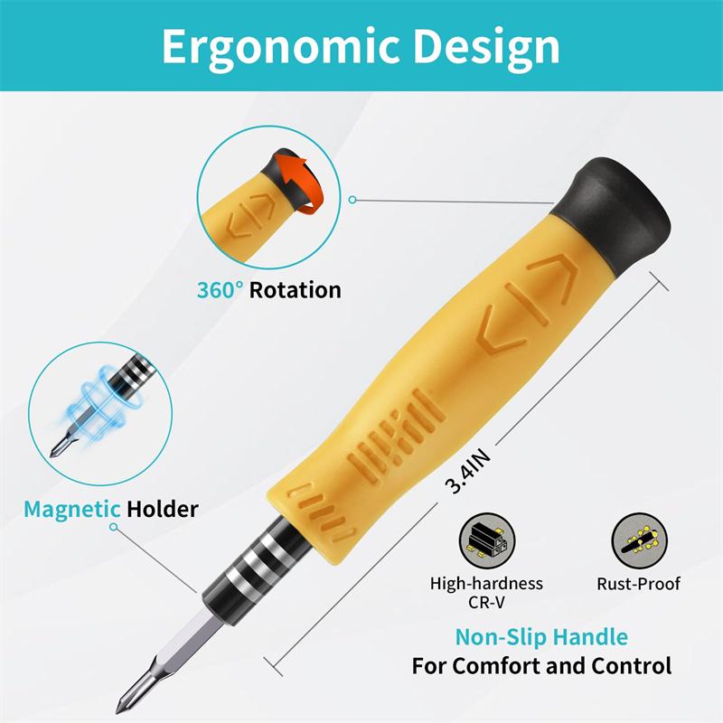 33 In 1 Precision Screwdriver Set Electronics Repair Tool Kit for Computer Laptop Nintendo Phone PS4 with  for Beginner IT DIY