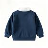 Boys Soft Faux Two-Layer Cardigan Jacket - Hoodless Open Front Coat for Spring and Fall