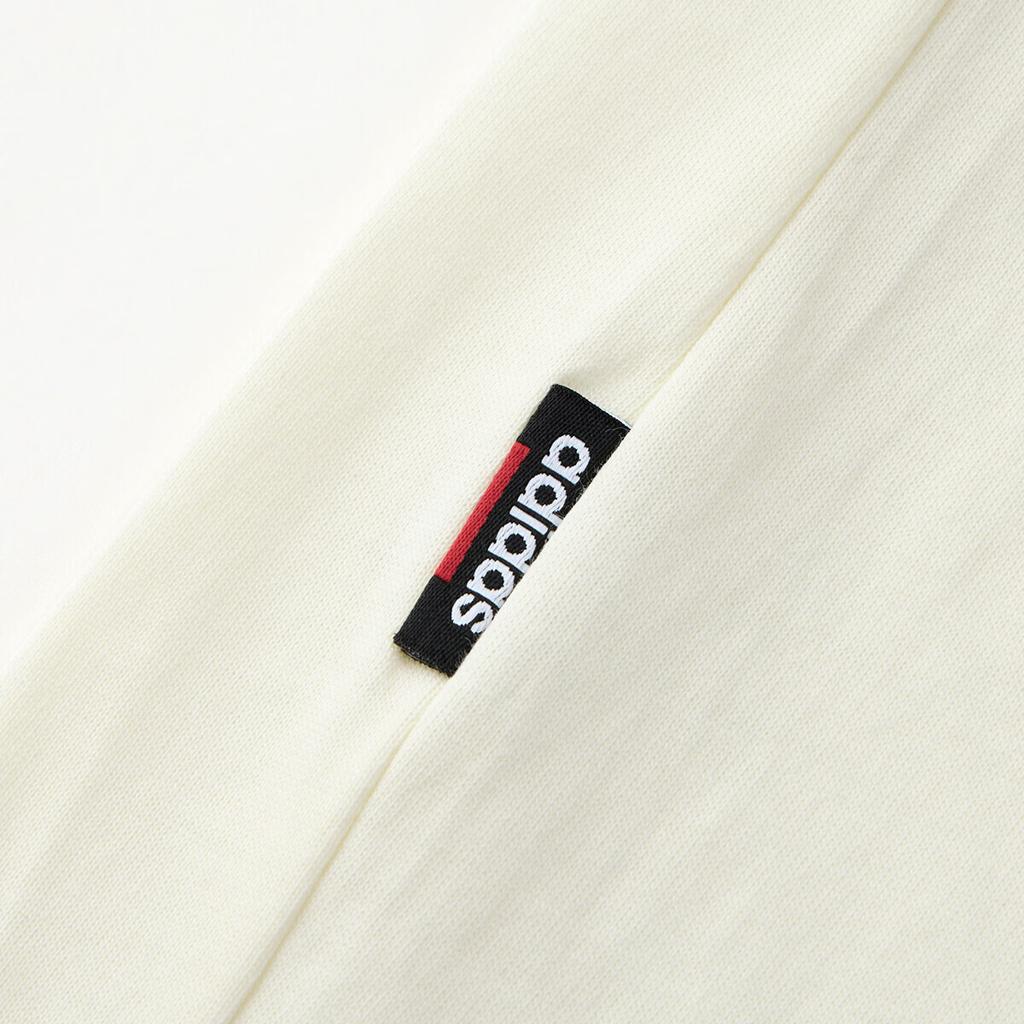 Adidas SS24 Breathable Sports Casual Pullover Letter Print Short Sleeve T-Shirt Men T-Shirts Off-White JI5071