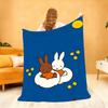 Kawaii M-MiffyS Blanket Soft Throw Blanket for Home Bedroom Bed Sofa Picnic Travel Office Rest Cover Blanket Gift