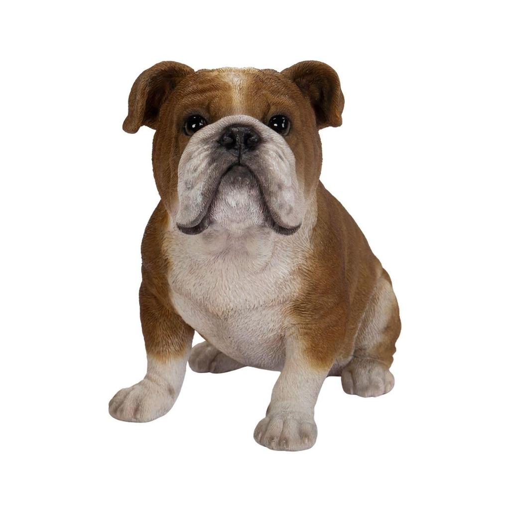 Ubia Bulldog 20 x 11 x cm Doll Figurine Ornament Animal Garden Decoration Dog H23133 (Small) 16.5