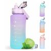 Sports Water Bottle 2.2L Large Capacity Leakproof PP Portable Water Jug for Outdoors Home Blue Orange