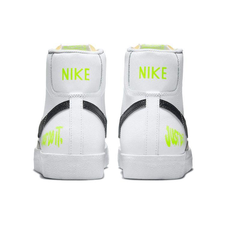 Nike Blazer Mid 77 Just Do It Men Sneakers White Black Volt DM2834-100