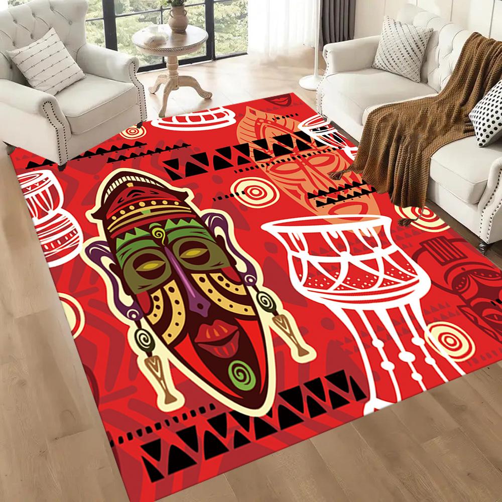 African Style Area Rug Suitable for Game Room Hallway Living Rooms Dining Room Anti-slip Rug Office home decor Spiritual Gift