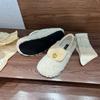 French Retro Thick-soled Lamb Wool Shoes Women's Autumn and Winter Wear 2025 New Warm and Velvet Fairy Cotton Shoes