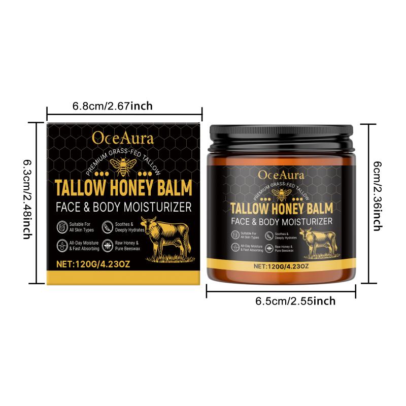 Hydrating OceAura Tallow Honey Balm Body Cream Nourishing Moisturizer Deep Firming Lifting For Dry Sensitive Skin