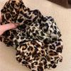Stylish Scrunchies Leopard Print Hair Ties Comfortable Elastic Bands Styling Hair Accessories for Women and Girls